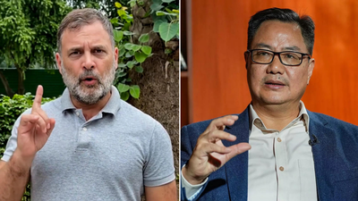 Rijiju asks Rahul, Congress to back women’s quota Bill 'Visible change of heart': Rijiju challenges Rahul Gandhi to support women's quota Bill