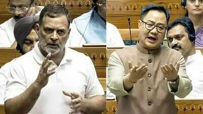 Parliament deadlock: Rijiju meets Rahul to break logjam; Shah may speak on FCRA bill