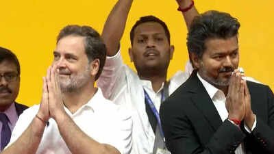 Rahul Gandhi and Tamil Nadu Chief Minister and TVK chief C Joseph Vijay Rahul or Vijay for PM? Congress-TVK rift talk grows after MLA’s seat shift
