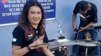 Raja Azreen Raja Talib passed away last month after collapsing during a performance on stage. (Instagram) Malay band Meditasi drummer Raja Azreen Raja Talib passes away after collapsing on the stage