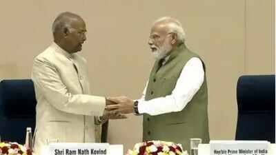 Former President Ram Nath Kovind with PM Narendra Modi at book launch ‘Shortcuts will cut you short’: PM Modi’s message for youngsters at former President Kovind’s autobiography launch