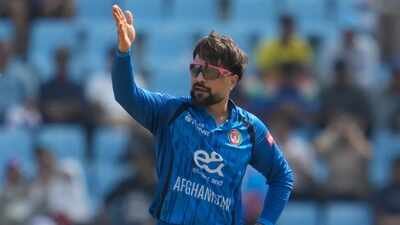 Afghanistan's Rashid Khan. (AP) ECB 'unhappy' as Ireland defy England's policy, host Afghanistan for ODI series