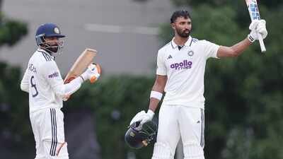 Devdutt Padikkal hits century as Pant and Jurel fail, how India's batters fared on day 2 vs SLC XI
