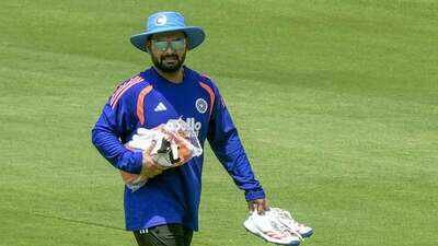 Rishabh Pant (BCCI Photo) 'Sab talvaar chalayenge': Rishabh Pant's hilarious Ravindra Jadeja banter with Sarfaraz Khan caught on stump mic - WATCH