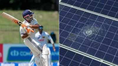 Photo/Agencies IND vs SL: Rishabh Pant's 95m monster six damages solar panel on Colombo stadium roof - Watch