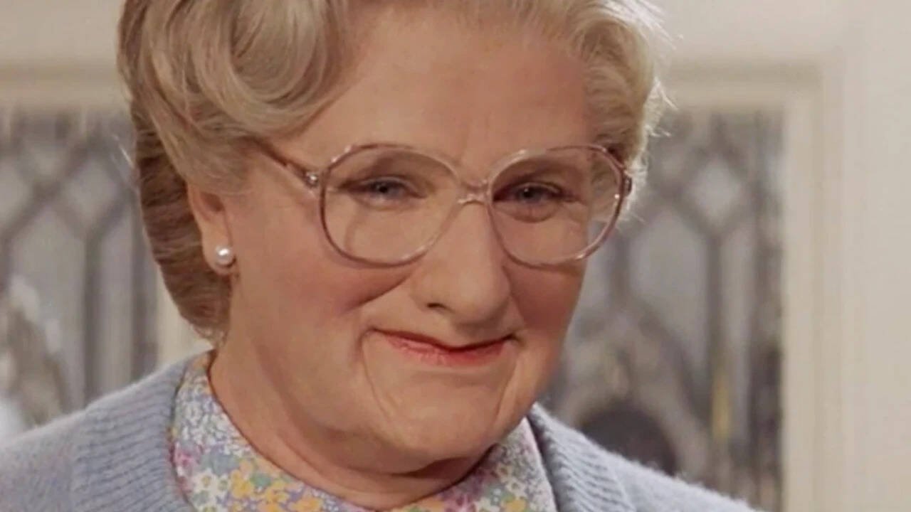 Robin Williams in Mrs Doubtfire