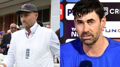Joe Root and Stephen Fleming will be seen as the captain and head coach of the England Test team. (X images)
