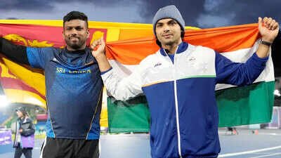 Rumesh Pathirage and Neeraj Chopra (PTI Photo) When will Neeraj Chopra and Rumesh Pathirage's new javelin rivalry resume after CWG 2026?