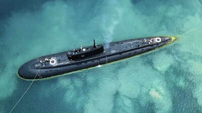 Submarine 636.3 Varshavyanka. 2020. Photo credits: RIA Novosti New satellite imagery shows Russia adapting Black Sea submarine defences amid drone threats: Report