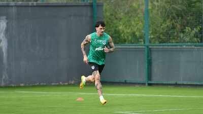Bengaluru FC's Ryan Williams during a training session. (Instagram) EXCLUSIVE | 'Last three years of my career have been the most transformative': Bengaluru FC's Ryan Williams