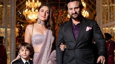 Kareena Kapoor and Saif Ali Khan with their son Taimur.