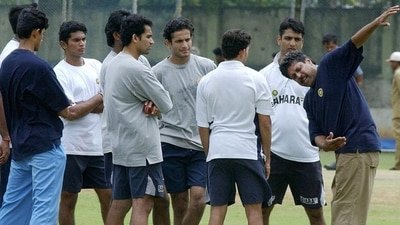 Aavishkar Salvi in the India training camp. (AFP)