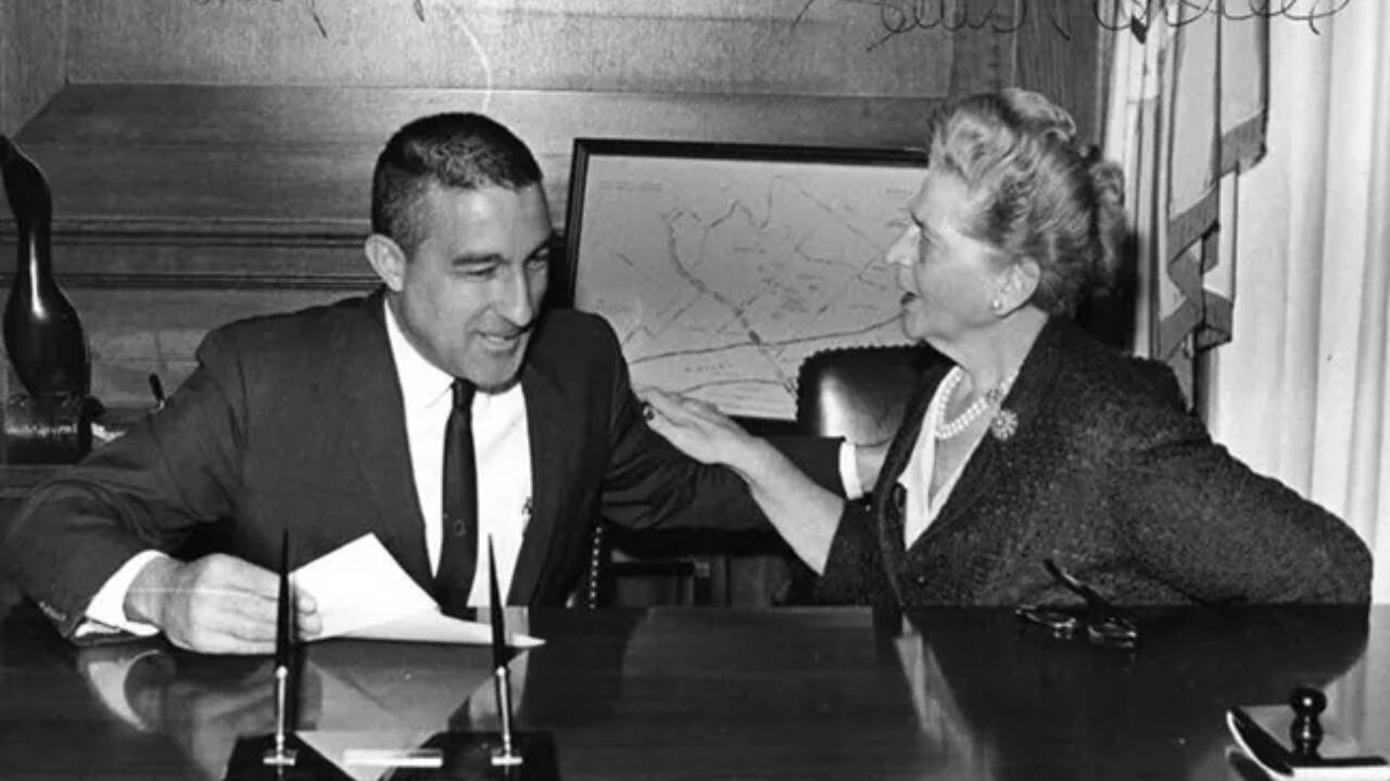 Secretary Udall and Catherine Filene Shouse Image Courtesy: Schlesinger Library at the Radcliffe Institute, Harvard University