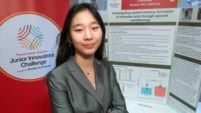 Seungah Chung (Image Credit: Society For Science) Meet Seungah Chung, the US eighth-grader who used 200 ants and a maze to discover they navigate by landmarks