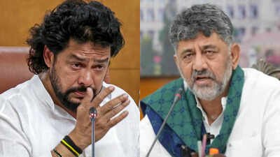 Shivakumar said Nagendra submitted his resignation after being hurt by the opposition’s "false allegations" and the disruption of Assembly proceedings (Photo: ANI). Nagendra resigned to avoid embarrassment to Congress: DK Shivakumar