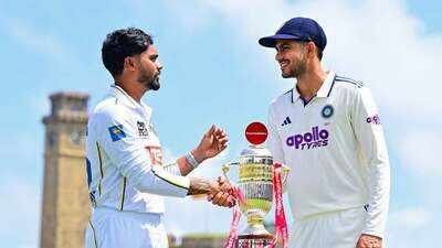 Shubman Gill and Dhananjaya de Silva (Image credit: Sri Lanka Cricket) India's red-ball reset: Shubman Gill leads India into 600th Test against spin-heavy Sri Lanka