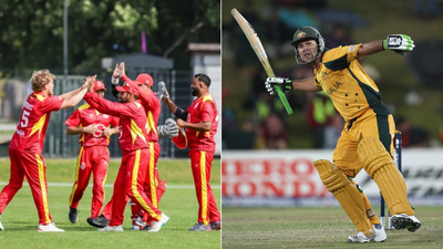 Spain cricket team (left) and Ricky Ponting Spain break 23-year-old international cricket record held by Ricky Ponting and Steve Waugh's Australia