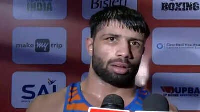 Sumit Kundu (ANI Photo) His father died young and financial hardship forced him to quit boxing and work as a school security guard; years later, Sumit Kundu survived a career-threatening injury and is now going to the Asian Games