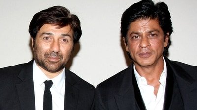 Sunny Deol and Shah Rukh Khan had a spat on the sets of 1993 film Darr. Sunny Deol and Shah Rukh Khan had a spat on the sets of 1993 film Darr.