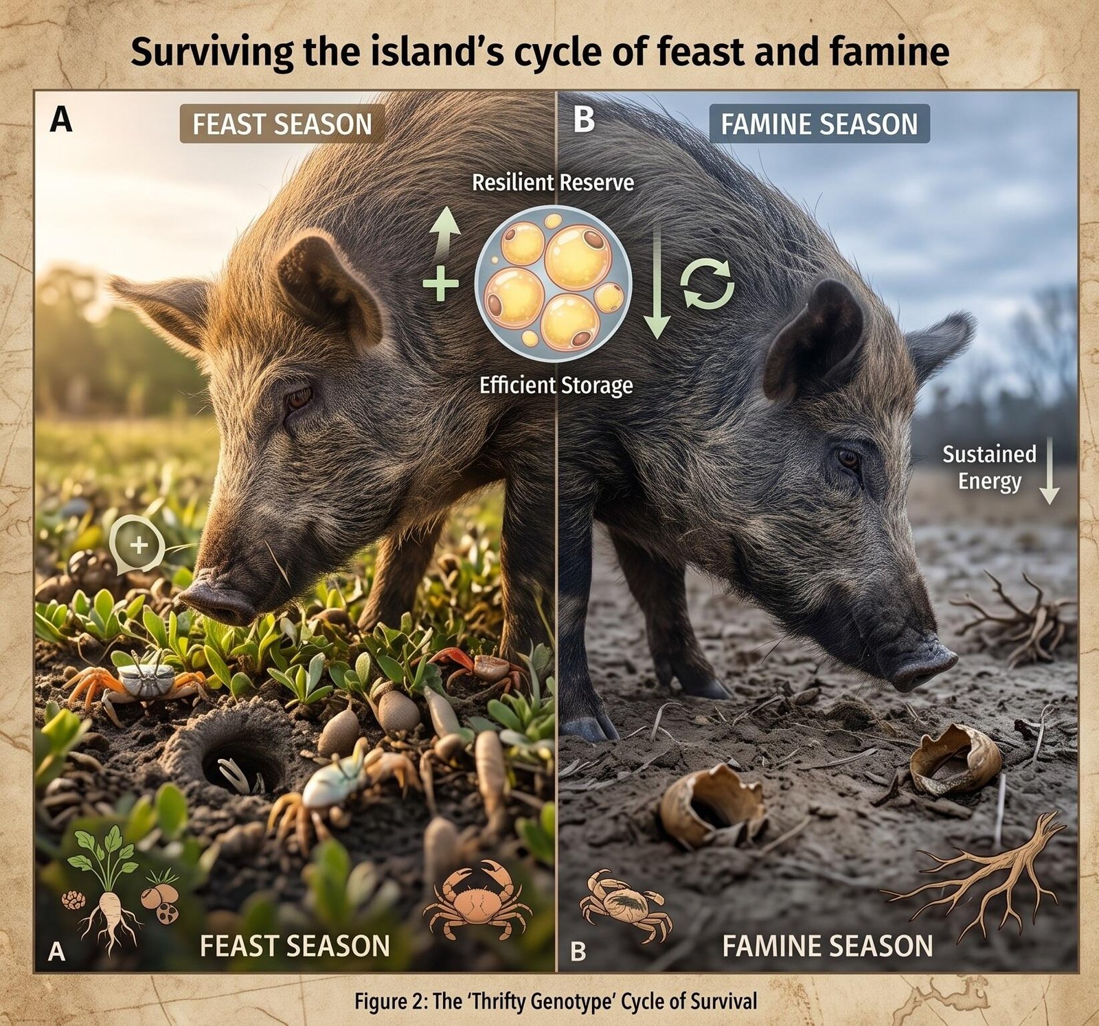 Surviving the island's cycle of feast and famine