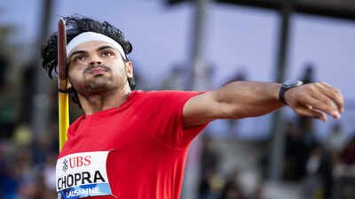 Neeraj Chopra, of India, competes in the javelin during the World Athletics Diamond League athletics meeting in Lausanne, Switzerland, Friday, August 21, 2026. (Laurent Gillieron/Keystone via AP) Lausanne Diamond League: Neeraj Chopra finishes second by 9cm as Sri Lanka’s Pathirage seals third straight win