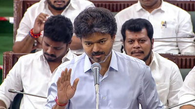 Vijay apologises on minister's behalf for his Karunanidhi reference 'I apologise on his behalf': Tamil Nadu CM Vijay after minister's Karunanidhi reference