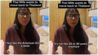Thai woman married to American man says 'American Dream is dead' after 3 years in US, wants to return to Thailand: 'Every day feels like a rat race' Thai woman married to American man says 'American Dream is dead' after 3 years in US, wants to return to Thailand: 'Every day feels like a rat race'