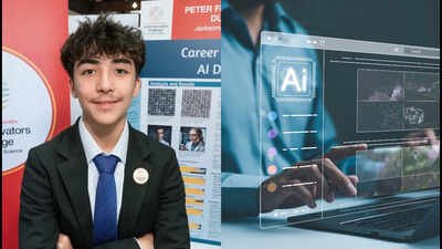The idea came about when Peter and his younger sister Elisa were using the Magic Media AI tool by Canva. (Images: istock and Society for Science) Meet Peter Fernández Dulay, the Florida eighth-grader who asked four AI generators what scientists look like; only 17.4% of the images showed women alone