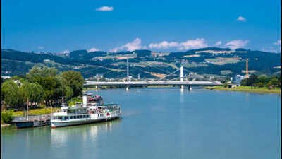 The image is for representation purposes only. The Danube has fallen so low that a 1,600-year-old Roman bridge is emerging from the river, revealing a piece of history hidden underwater for centuries