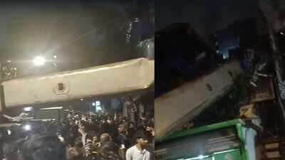 At least 10 injured after crane falls on railway OHE in Mumbai’s Kurla