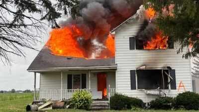 The Kestel family donated their vacant farmhouse to the New Lenox Fire Protection District. (Patch media photos) ‘A Fitting Farewell’: An Illinois family gave its old farmhouse one final purpose; about 100 firefighters trained inside before it burned