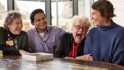 The programme is designed for students who genuinely want to engage with older residents rather than simply save money. (Picture credit: Marquette) In 2022, a Wisconsin retirement community began housing college students; they now pay about $500 monthly and volunteer eight hours each week with older residents