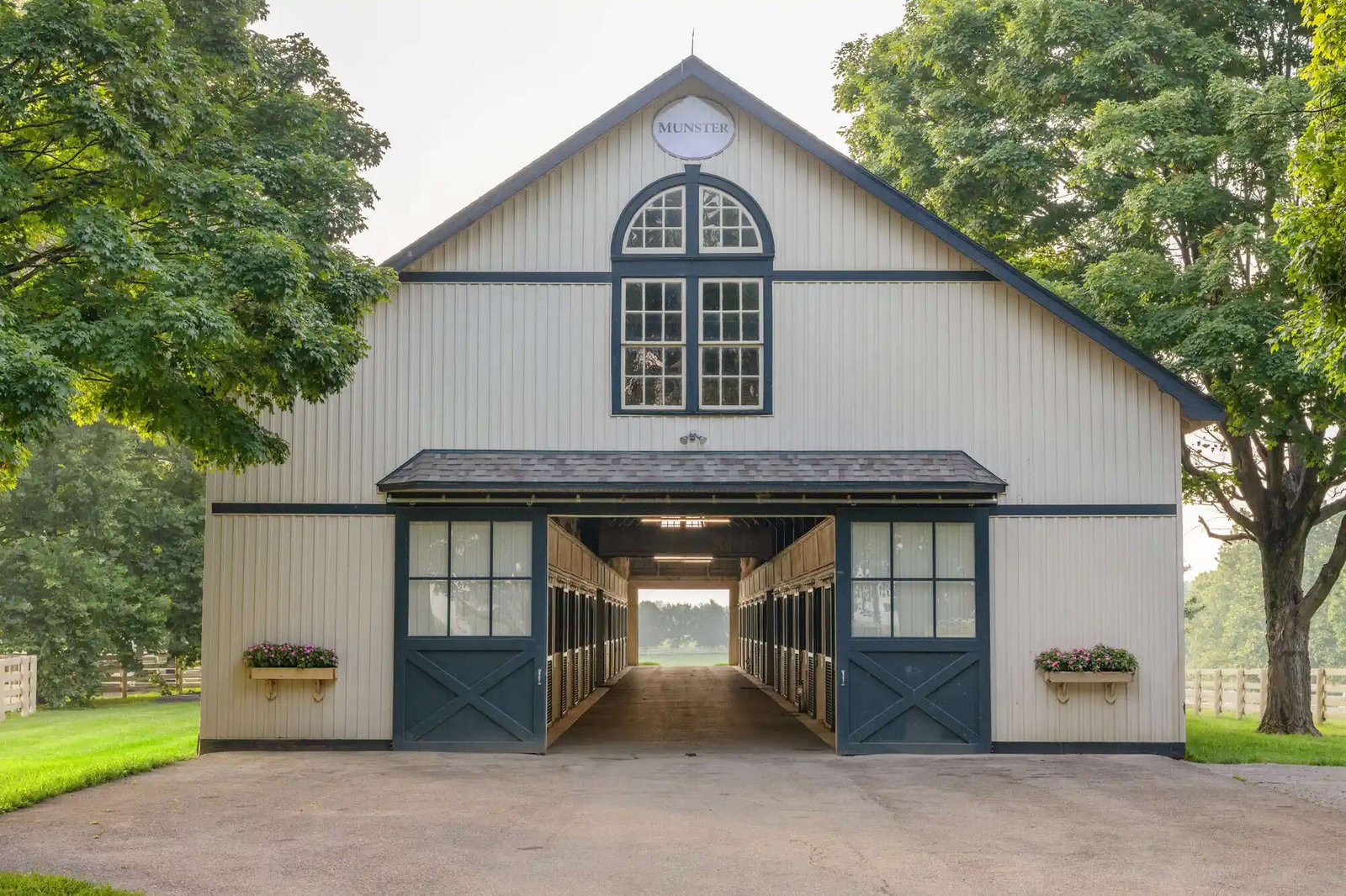 ​The sprawling Castleton Farm features a historic mansion, 16 barns, 268 stalls and an equine cemetery.