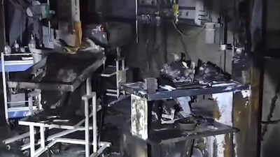 Three newborns died after a fire broke out in Amravati District Women's Hospital's NICU. 3 newborns die after fire breaks out at Amravati hospital NICU