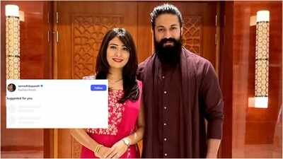'Toxic' star Yash has over 14 million social media. followers, but follows only wife Radhika Pandit. 'Toxic' star Yash has over 14 million social media followers, but follows only wife Radhika Pandit
