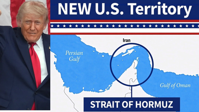 Trump posts on Truth Social claiming the Strait of Hormuz as 'New US territory' Trollmeister Trump takes his cartographic aggression to Hormuz
