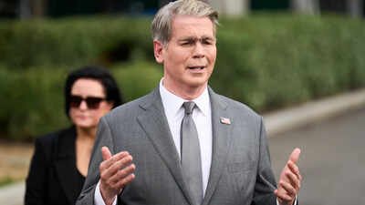 File photo: US treasury secretary Scott Bessent speaks to members of the media in Washington (Picture credit: AP) 'One-two punch': US vows toughest-ever Iran sanctions, presses China to help reopen Hormuz