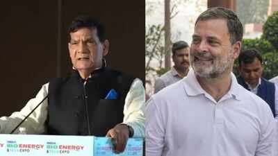 Uttar Pradesh Energy Minister AK Sharma (L) challenged Rahul Gandhi's (R) Hindi language skills ‘Write Vishwavidyalaya in Hindi, I’ll stop calling you Pappu’: UP minister challenge to Rahul Gandhi
