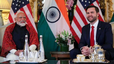 File photo: PM Modi with US vice president JD Vance (Picture credit: PTI) PM Modi speaks to US VP Vance, discusses ways to deepen India-US strategic partnership