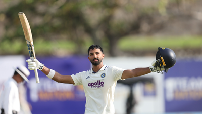 Devdutt Padikkal announces himself with maiden Test 100 (Image: BCCI) Devdutt Padikkal smashes maiden Test century, makes strong case at no. 3 in Galle