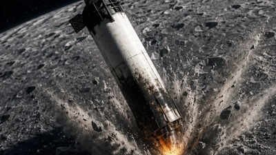 Nasa and SpaceX are discussing ways to prevent future lunar impacts, SpaceX director Scheiman said | (Representational AI Image) 4 tonne piece of SpaceX rocket smashes into moon