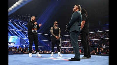 Jimmy Uso and Jey Uso speak with Solo Sikoa and Talla Tonga during SmackDown at BOK Center on May 1, 2026 in Tulsa, Oklahoma. (Photo by Meg Oliphant/WWE via Getty Images) Jey Uso, Jimmy Uso and Solo Sikoa's combined net worth in 2026: Inside the WWE stars' salaries, earnings, merchandise, endorsements and Anoa'i family fortune