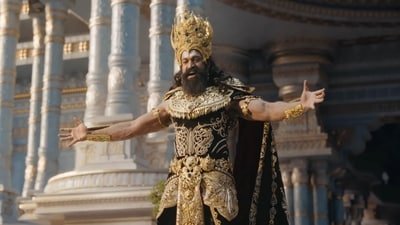 Yash plays Ravana in the new adaptation of the Ramayana. Yash plays Ravana in the new adaptation of the Ramayana.