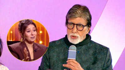 'You were my first crush': Sunidhi Chauhan's confession got Amitabh Bachchan's heartwinning reply, leaves the singer blush- Watch