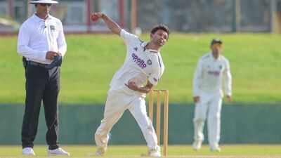 Zeeshan Ansari bowls during India A vs Sri Lanka A match at Galle (Photo Courtesy: Sri Lanka Cricket) Zeeshan Ansari: 'India A and IPL exposure has made me a better leg-spinner'