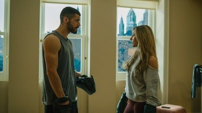 This image released by Prime Video shows Hugo Diego Garcia, left, and Ester Exposito in a scene from the film "Drawn Together." (Prime Video via AP) (Prime Video via AP)
