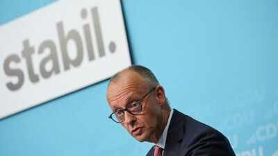  German Chancellor and Christian Democratic Union (CDU) leader Friedrich Merz AfD tops another German state poll, Merz’s CDU crashes to historic low
