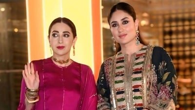Karisma Kapoor shares a childhood throwback on Kareena Kapoor Khan's 46th birthday. Karisma Kapoor shares a childhood throwback on Kareena Kapoor Khan's 46th birthday.