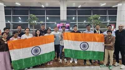 The Indian team arrived in Uzbekistan on Tuesday (Photo Credit: ChessBase India) Olympiad mess! Indian chess players get rooms after AICF intervention in Samarkand