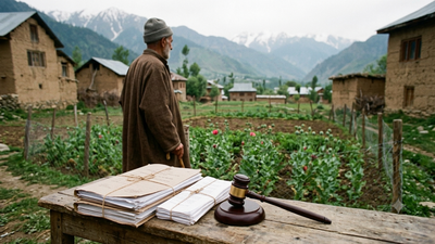 AI generated image used for representative purpose Man accused of cultivating opium poppy gets relief as J&K HC refuses to cancel bail